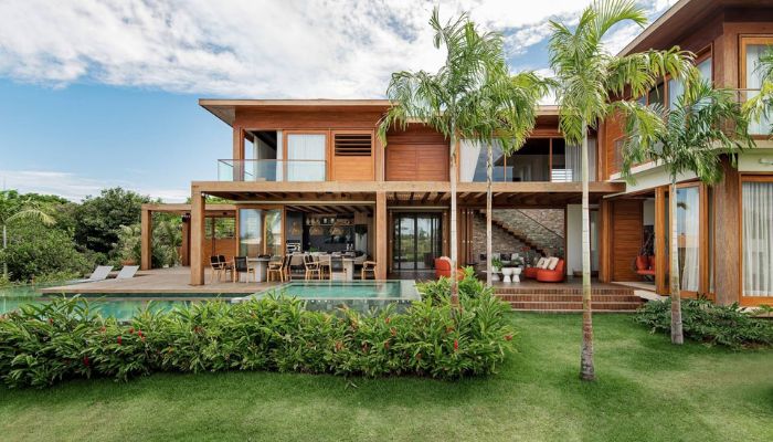 Biệt thự phong cách tropical xanh mát