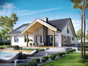 mẫu biệt thự vườn 1 tầng 4 phòng ngủ