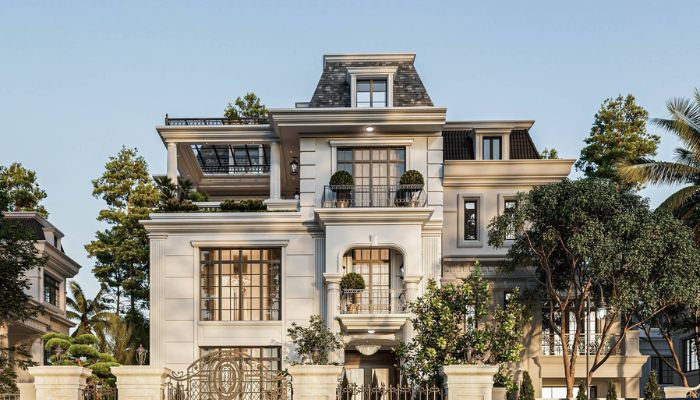 Biệt thự bán cổ điển 3 tầng 