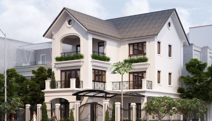 Biệt thự 3 tầng phong cách hiện đại