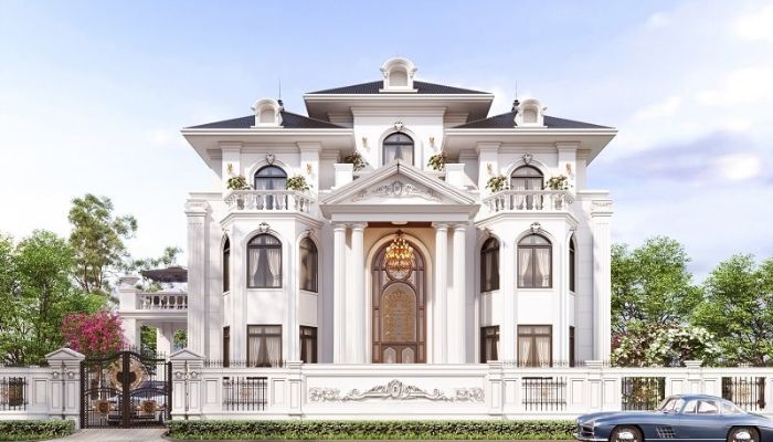 Biệt thự có thang máy 3 tầng