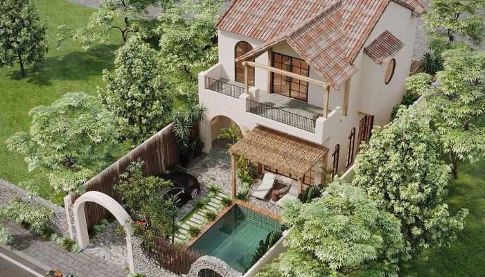 Mẫu biệt thự phong cách Địa Trung Hải