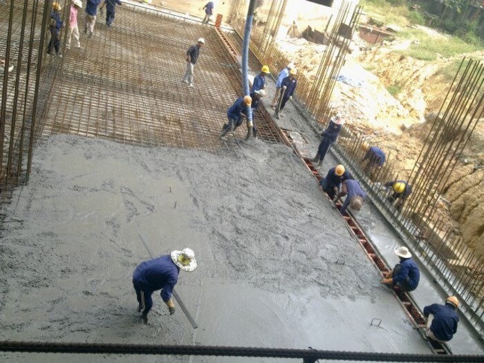 Quy trình đổ bê tông sàn - 3 lưu ý khi đổ bê tông 1 Quy trình đổ bê tông sàn cụ thể và chi tiết