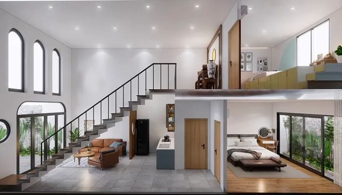 Nhà cấp 4 có gác lửng